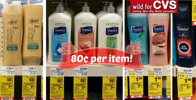 Suave Products Just 80¢ Per Item!