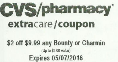 Charmin & bounty coupon