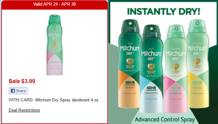 Surprise Sale on Mitchum Dry Sprays - Save 69%!