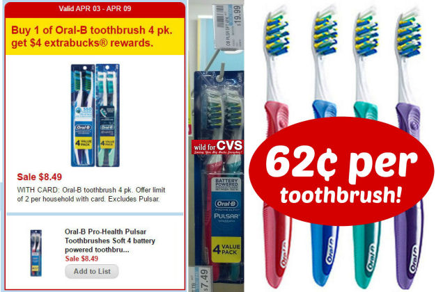 Oral-B Pro-Health Pulsar Toothbrushes - 62¢ Each!