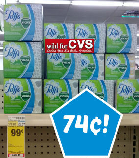 Puffs Facial Tissues Just 74¢!