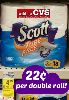 Scott Tube Free 22¢ Per Double Roll