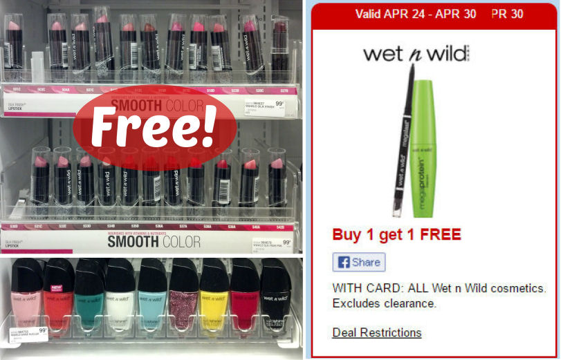 Wet 'N Wild Cosmetics As Low As Free Next Week!