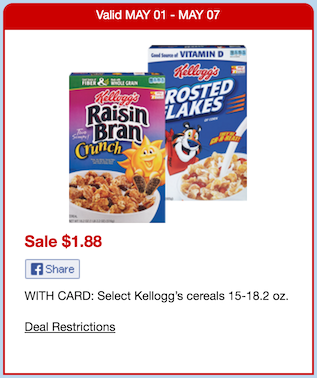 Cereal coupons