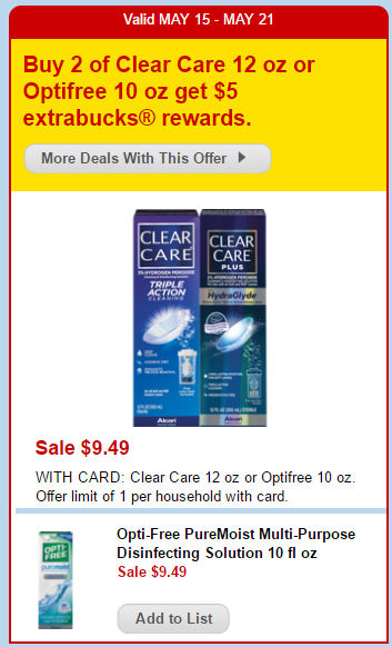 Save Up To 77% Clear Care & Opti Free - Print Now!