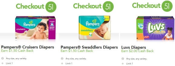 Luvs & Pampers checkout offers