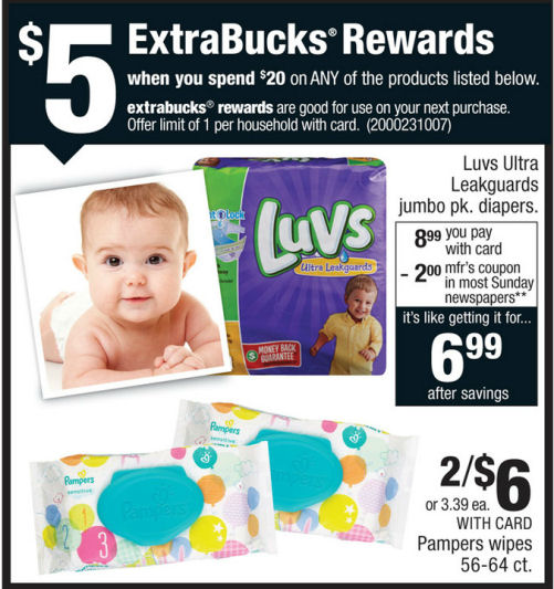 Luv's diapers deals