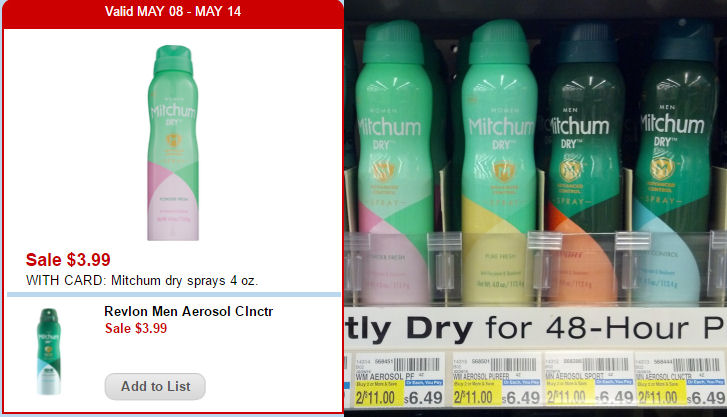 mitchum dry spray deal