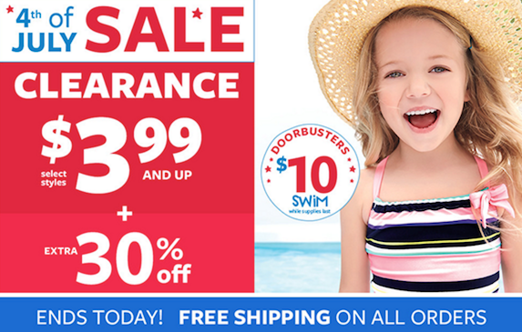 Carter’s: Extra 30% Off Clearance + Free Shipping!