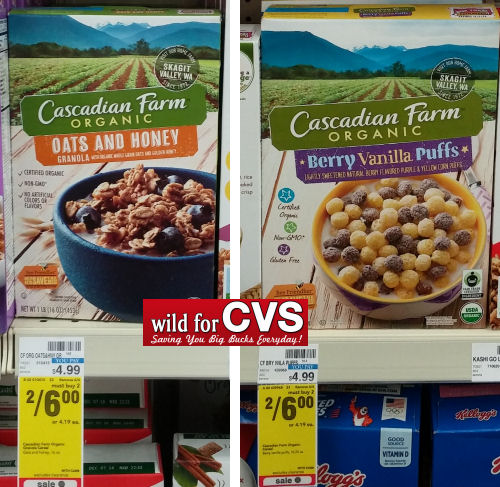 Cascadian Farms Cereals $2 Each (Reg. $4.99)