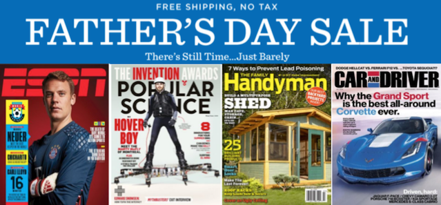 Father's Day Magazine Sale