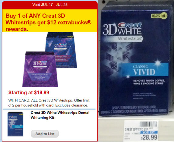 Crest whitestrips deals