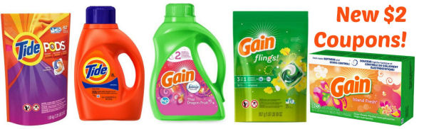 new Gain & tide coupons