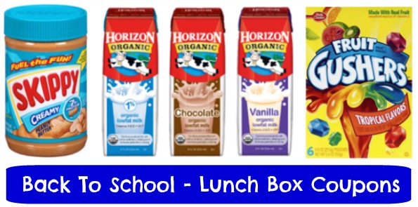 Back to School lunch coupons