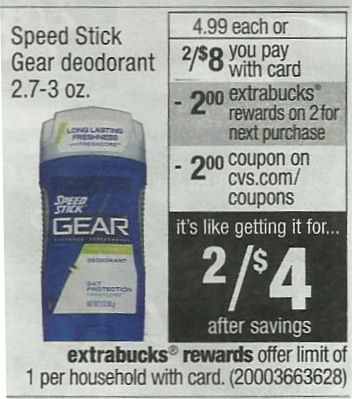 Speed stick gear deal