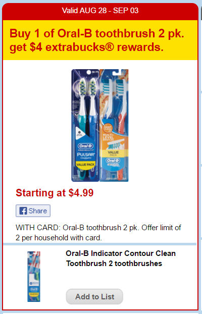 oral b toothbrushes