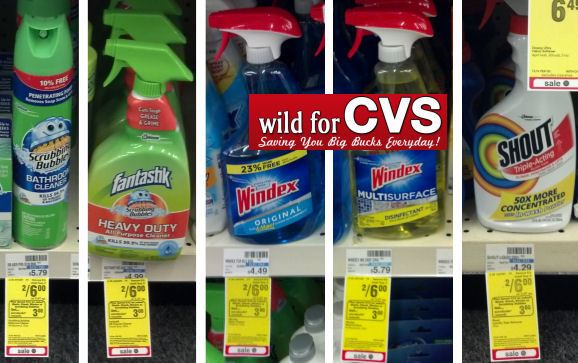 Scrubbing Bubbles, Windex & Shout As Low As $1.50 Each