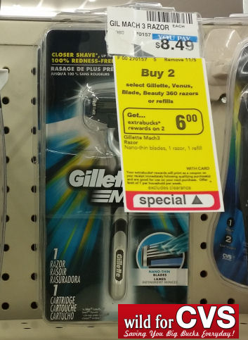 Save 71% on Gillette Mach 3 System Razors!