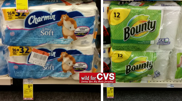 Charmin Double Rolls 41¢ & Bounty Rolls 54¢!