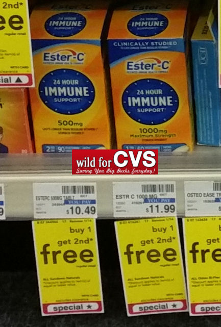 Ester-C Immune Formula $2.25 Each (Reg. $10.49)