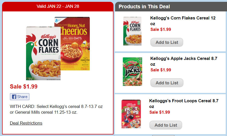 kellogg's deal