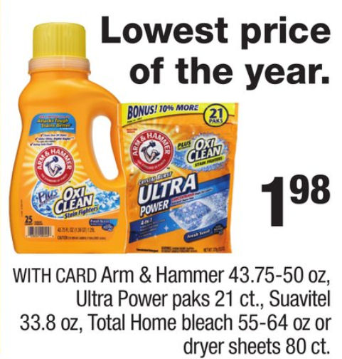 Arm & hammer detergent deals