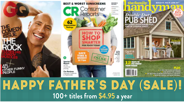 Father's Day Magazine Sale