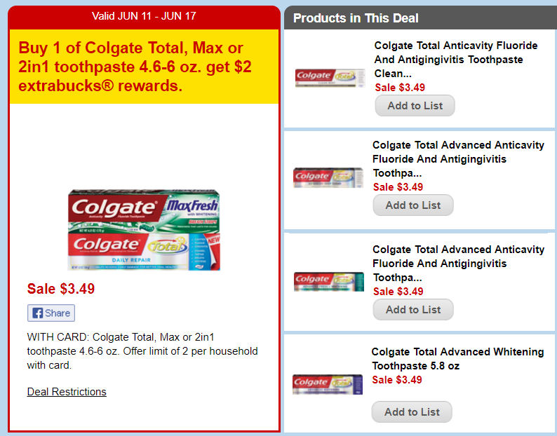 colgate deal