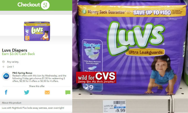 luvs diapers deal