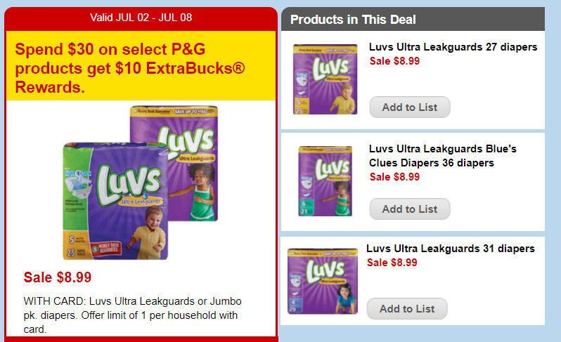 luvs jumbo pack diapers