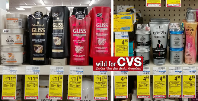 Schwarzkopf gliss and got2b deal