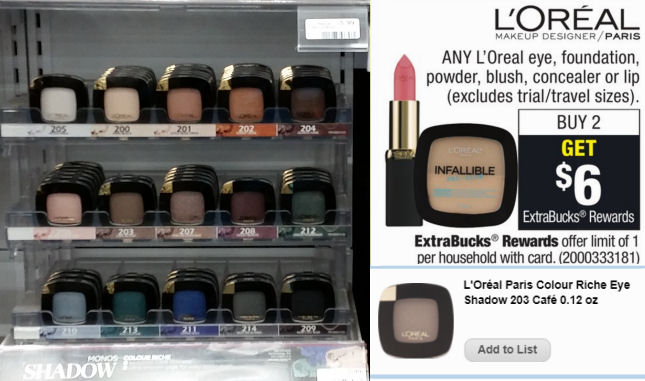 loreal eye shadows deals