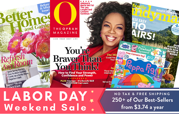 Labor Day Magazine Sale