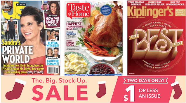 Stock Up Magazine Sale