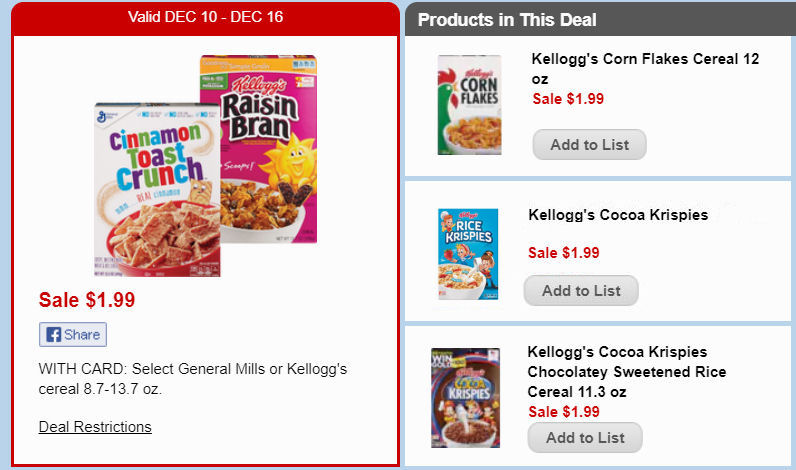 kellogg's deal