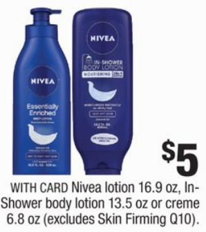 nivea in shower lotion