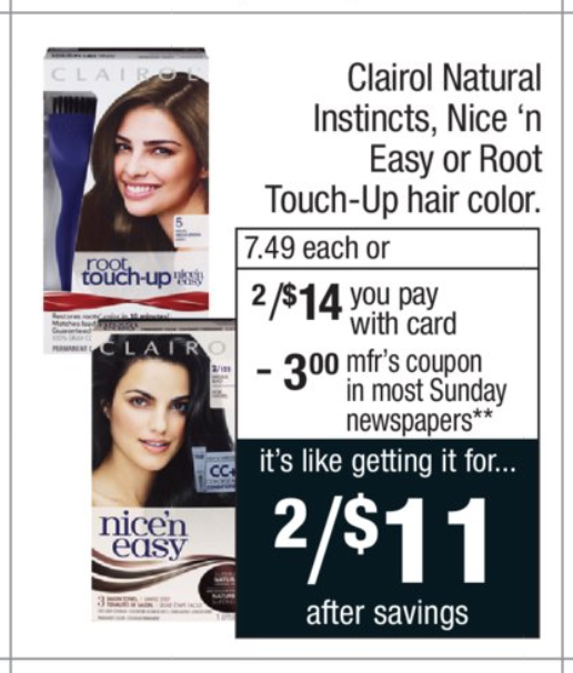 Clairol coupons