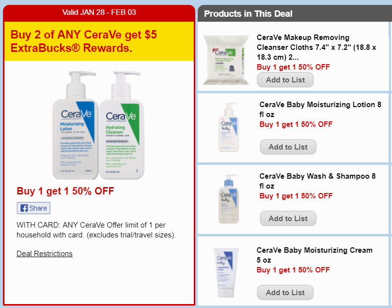 cerave deals