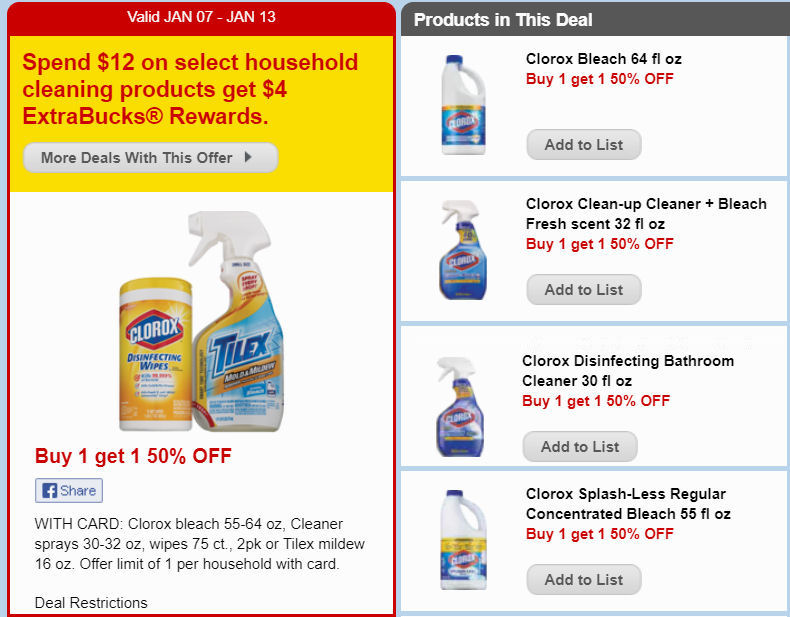 clorox deals