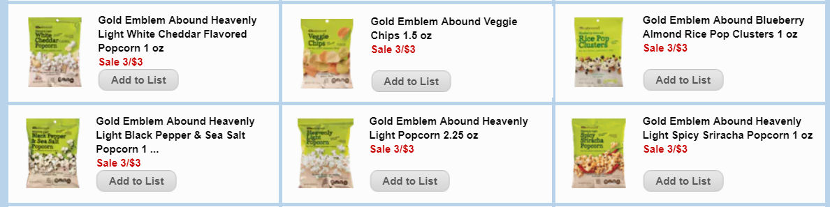 gold emblem abound snacks