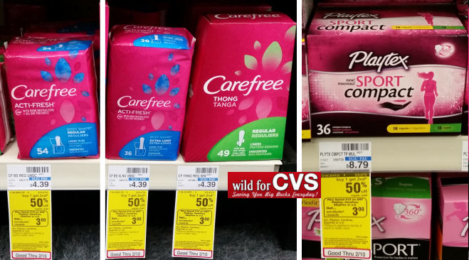 carefree and playtex deal