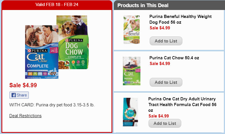 purina one deal