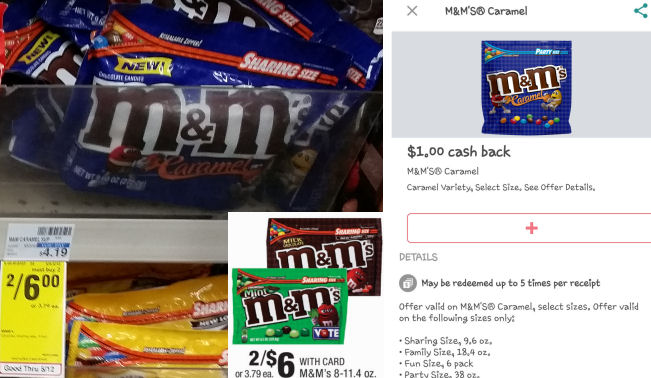 m&m's caramel deal