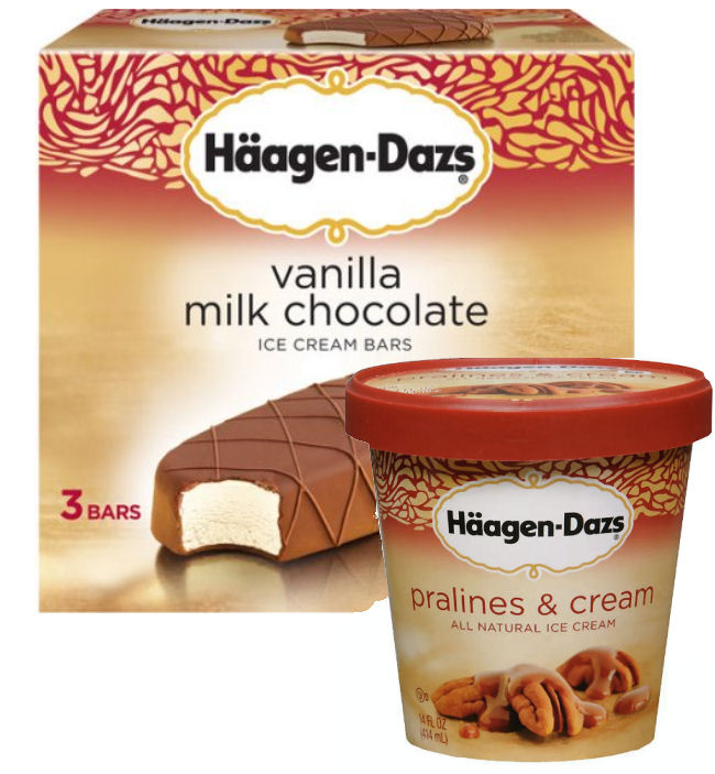 haagen dazs bars and pints