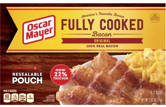 oscar mayer fully cooked bacon