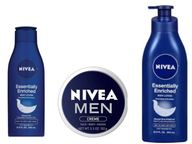 nivea lotions