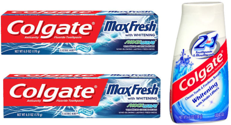 Colgate Toothpastes 24¢ Each