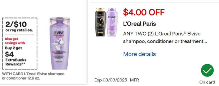 L’Oréal Elvive $1 Each Next Week — Save Your Coupon!